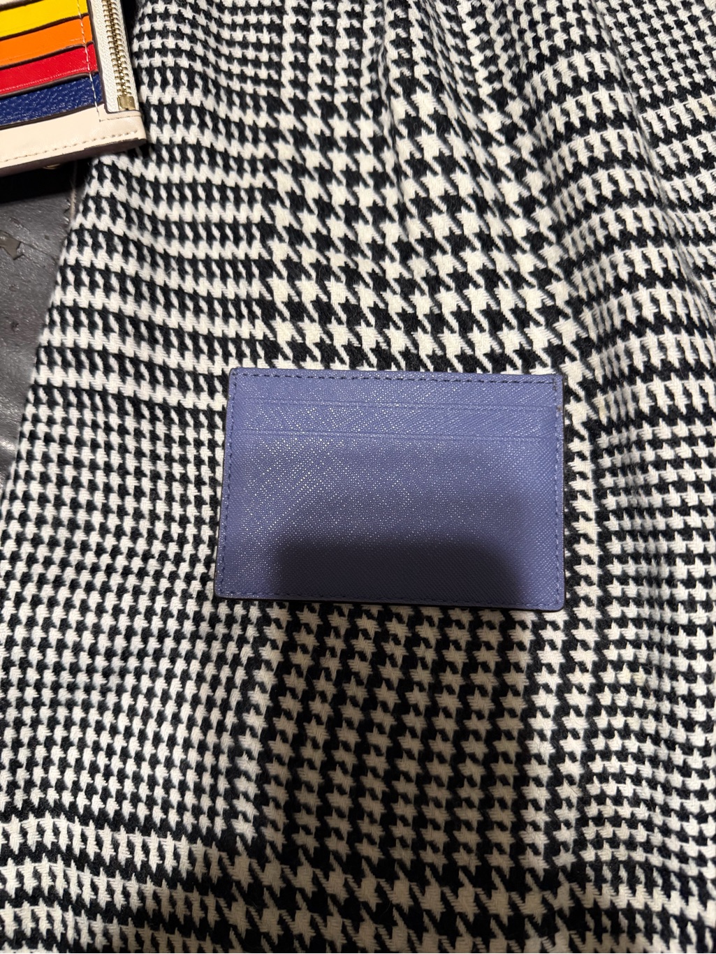 Kate Spade Saffiano Card Holder In Lavender Blue